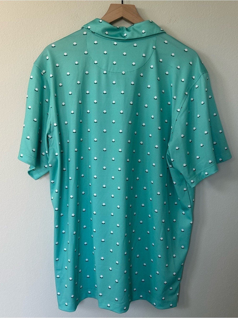 Bad Birdie Golf Polo Mens XXL Aim Point Green Pique Performance Shirt NWT - Picture 4 of 5